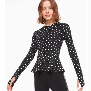 Kate spade heartbeat peplum top